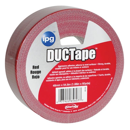 Intertape 1.88" x 60 Yds Red Jobsite General Purpose Duct Tape Colored 20CRD2